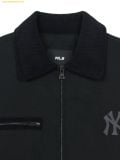  Áo Khoác MLB Basic Collar Work Jacket NY (Black) 3AJPB0146-50BKS 