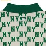  Áo Polo MLB Women's Classic Monogram Allover Pattern Carat NY (Neon Green) 3FPQM0233-50GNN 