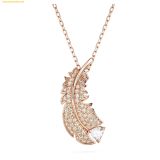  Dây chuyền SWAROVSKI Nice pendant Feather, White, Rose gold-tone plated 5663483 