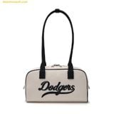  Túi Đeo Vai MLB Varsity Culsive Denim Shoulder Bag LA Dodgers Cream 3ABQL054N-07CRD Trắng Kem 
