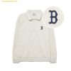  Áo Half Zip MLB Basic Small Logo Half Zip-Up Fleece Overfit Man-to-Man BOS (L.Melange Grey) 3AMTB1536-43MGL 