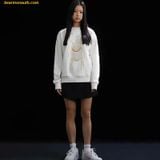  Áo Sweater LifeWork Gold Big Radog Màu Trắng 