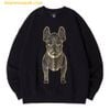 Áo Sweater LifeWork Gold Big Radog Màu Đen