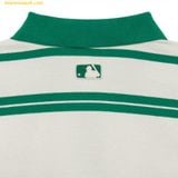  Áo Crop MLB Women's Varsity Stripe Crop Collar T-Shirt NY (Ptn.Green) 3FPQV0133-50GNP 