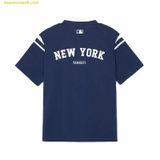  Áo Polo MLB Overfit Varsity New York Yankees 3APQV0143-50NYS Màu Xanh Navy 