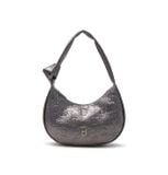  Túi Đeo Vai MLB Classic Monogram Crack Embo Hobo Bag New York Yankees Boston Redsox 3Abqmv15N Màu Đen / Trắng / Xám 