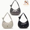 Túi Đeo Vai MLB Classic Monogram Crack Embo Hobo Bag New York Yankees Boston Redsox 3Abqmv15N Màu Đen / Trắng / Xám