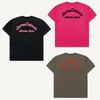  Áo ADLV Script Embossing Chain Needlework Short Sleeve T-Shirt Màu Nâu Hồng Đen 