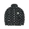 Áo Khoác Lông MLB Classic Monogram Front Panel Pattern Fleece Jumper New York Yankees 3AFDM0126-50BKS Màu Đen