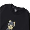  Áo Sweat Lifework Mono Hip Dog Sweatshirt Lw221Mt106 In Hình Chó Đại Ca Đội Nón Màu Đen 