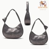  Túi Đeo Vai MLB Classic Monogram Crack Embo Hobo Bag New York Yankees Boston Redsox 3Abqmv15N Màu Đen / Trắng / Xám 