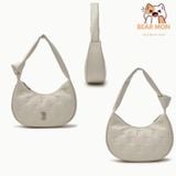  Túi Đeo Vai MLB Classic Monogram Crack Embo Hobo Bag New York Yankees Boston Redsox 3Abqmv15N Màu Đen / Trắng / Xám 