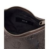  Túi Đeo Vai MLB Classic Monogram Crack Embo Hobo Bag New York Yankees Boston Redsox 3Abqmv15N Màu Đen / Trắng / Xám 