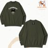  Áo Nỉ Lifework Bookle Hipdog Sweat Shirt Thêu Chó Màu Đen Xanh Rêu 