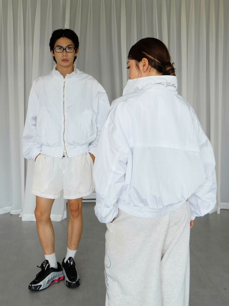 Áo Khoác Gió Nhăn Thêu Chữ NEWSEVEN Cloud Ultra-light Douzip Jacket NAK.522