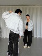 Áo Khoác Gió Nhăn Thêu Chữ NEWSEVEN Cloud Ultra-light Douzip Jacket NAK.522