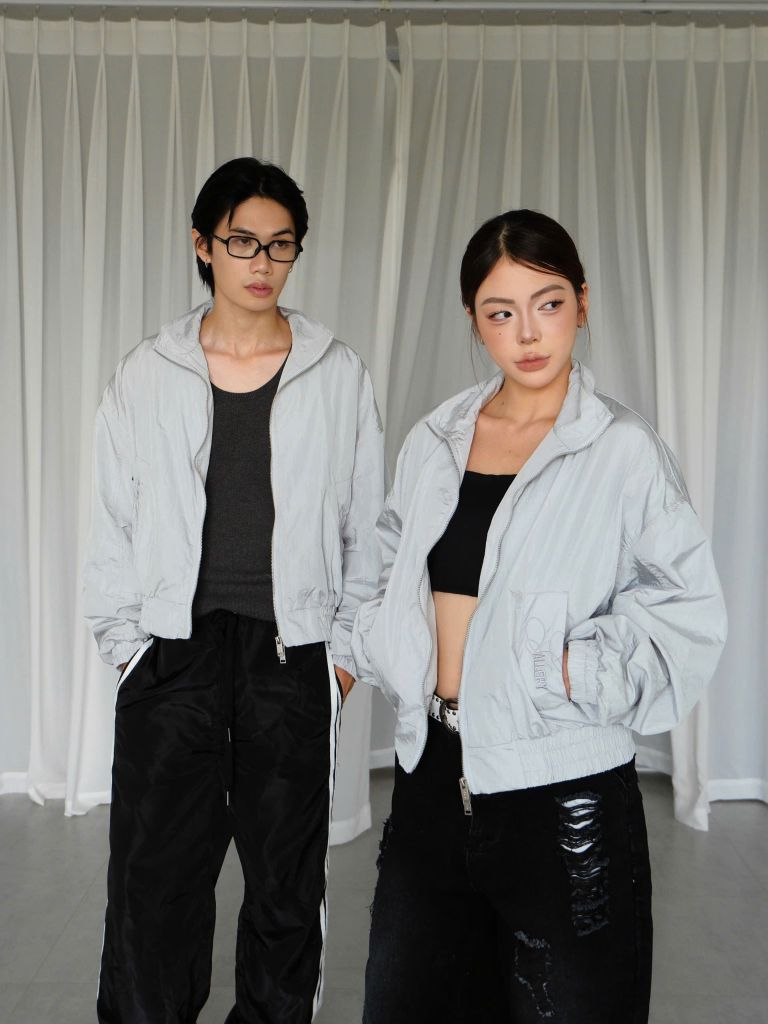 Áo Khoác Gió Nhăn Thêu Chữ NEWSEVEN Cloud Ultra-light Douzip Jacket NAK.522