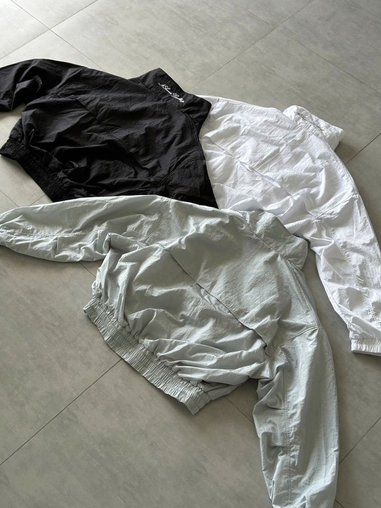 Áo Khoác Gió Nhăn Thêu Chữ NEWSEVEN Cloud Ultra-light Douzip Jacket NAK.522