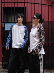 Áo Thun Dài Tay Phối Camo NEWSEVEN Raglan Waffle Longsleeve Camo ADT.542