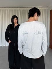 Áo Thun Dài Tay Thêu Chữ Nseven Gallery NEWSEVEN Button Henley ADT.547