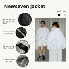 Áo Khoác Gió Nhăn Thêu Chữ NEWSEVEN Cloud Ultra-light Douzip Jacket NAK.522