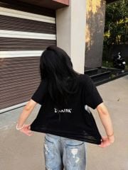 Áo Thun Xước NEWSEVEN “rock scissor paper” Boxy tee NAT.536