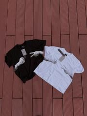 Áo Thun Xước NEWSEVEN “rock scissor paper” Boxy tee NAT.536