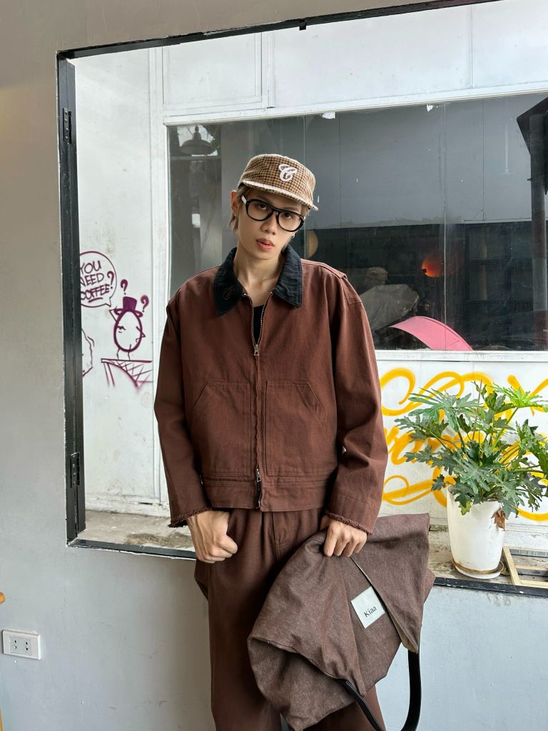 Áo Khoác Kaki New“7” CROP KAKI JACKET NEWSEVEN NAK.434