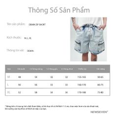 Quần Short Demin NEWSEVEN Denim Zip QS.329