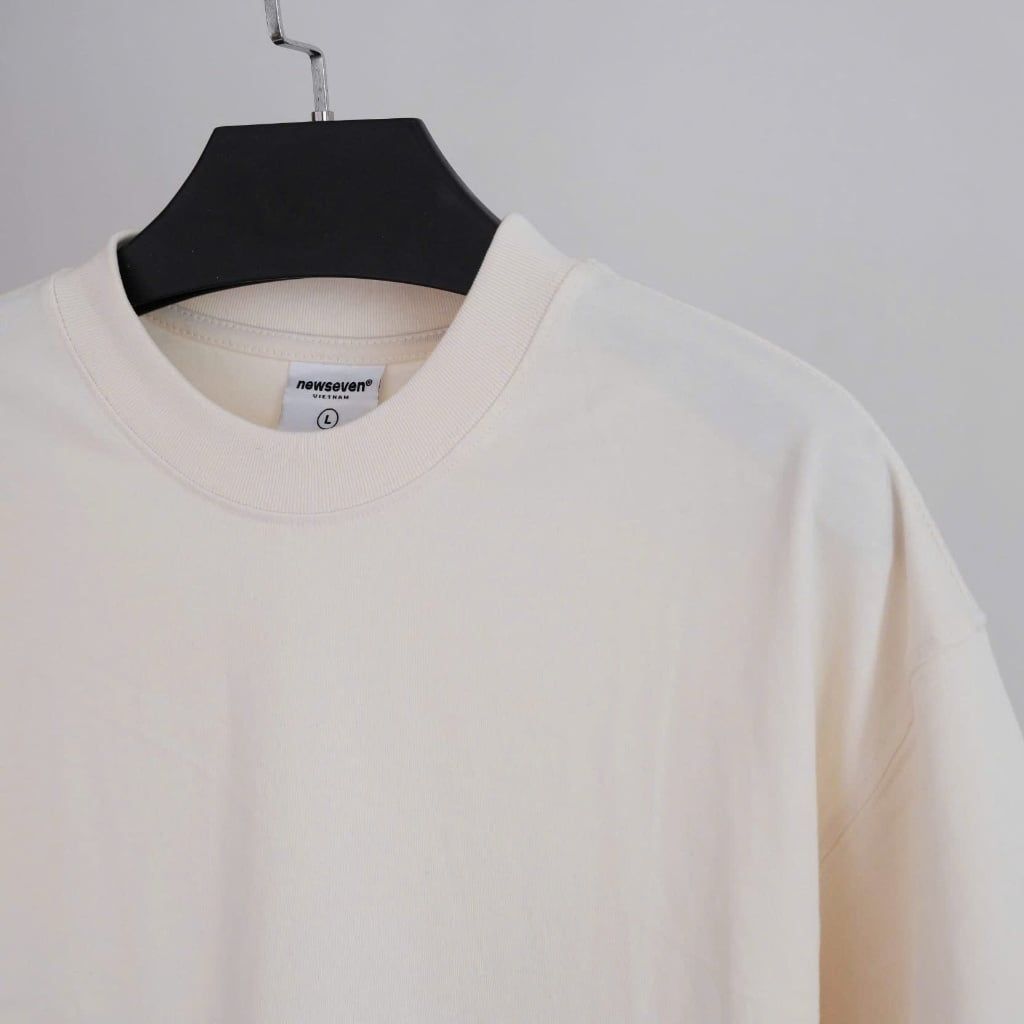 Áo Thun Trơn COTTON COMFITEX FABRIC CHỐNG NHĂN 240Gsm NEWSEVEN Form Oversize Unisex Nam Nữ AT.500