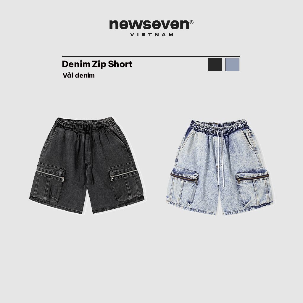 Quần Short Demin NEWSEVEN Denim Zip QS.329