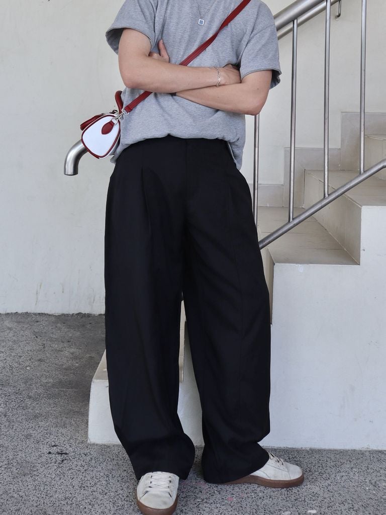 Quần Dài Ống Rộng Vải Xước NEWSEVEN Wide Leg Pants QD.433