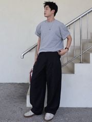 Quần Dài Ống Rộng Vải Xước NEWSEVEN Wide Leg Pants QD.433
