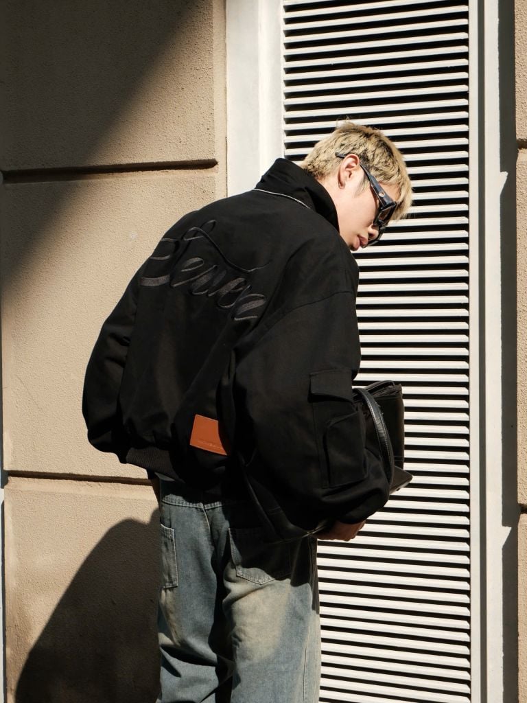 Áo Khoác Kaki Trần Bông NSEVEN Kaki Bomber Jacket Winter2025 NAK.453