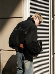 Áo Khoác Kaki Trần Bông NSEVEN Kaki Bomber Jacket Winter2025 NAK.453