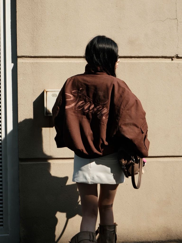 Áo Khoác Kaki Trần Bông NSEVEN Kaki Bomber Jacket Winter2025 NAK.453