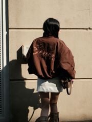 Áo Khoác Kaki Trần Bông NSEVEN Kaki Bomber Jacket Winter2025 NAK.453