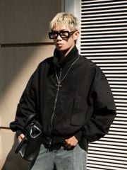 Áo Khoác Kaki Trần Bông NSEVEN Kaki Bomber Jacket Winter2025 NAK.453