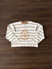 Áo Len Dệt Dài Tay SHIELD STRIPED CROP KNIT NEWSEVEN NAD.494