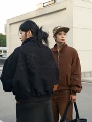 Áo Khoác Kaki Trần Bông NSEVEN Kaki Bomber Jacket Winter2025 NAK.453