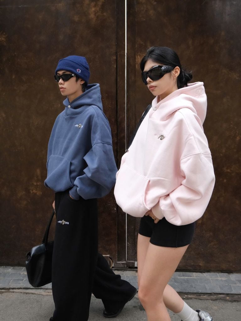 Áo Hoodie NSeven Glacier Club Iconic NEWSEVEN Nỉ Bông 350GSM Form Rộng HDZ.431