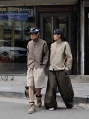 Áo Sơ Mi Caro Newseven double button high-neck shirt NSM.495