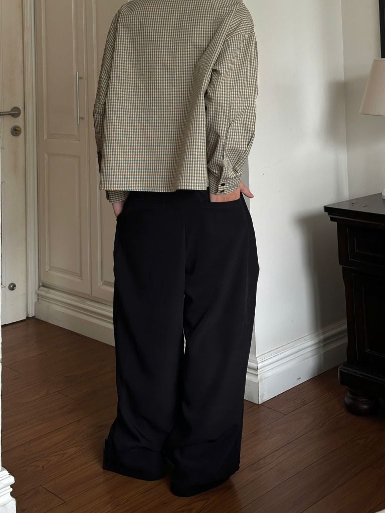 Quần ống thụng xếp ly NEWSEVEN 5B Cascade Trousers NQD.501