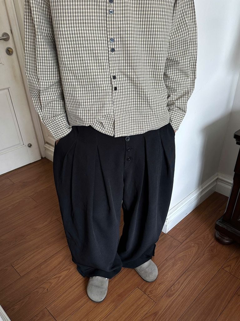 Quần ống thụng xếp ly NEWSEVEN 5B Cascade Trousers NQD.501