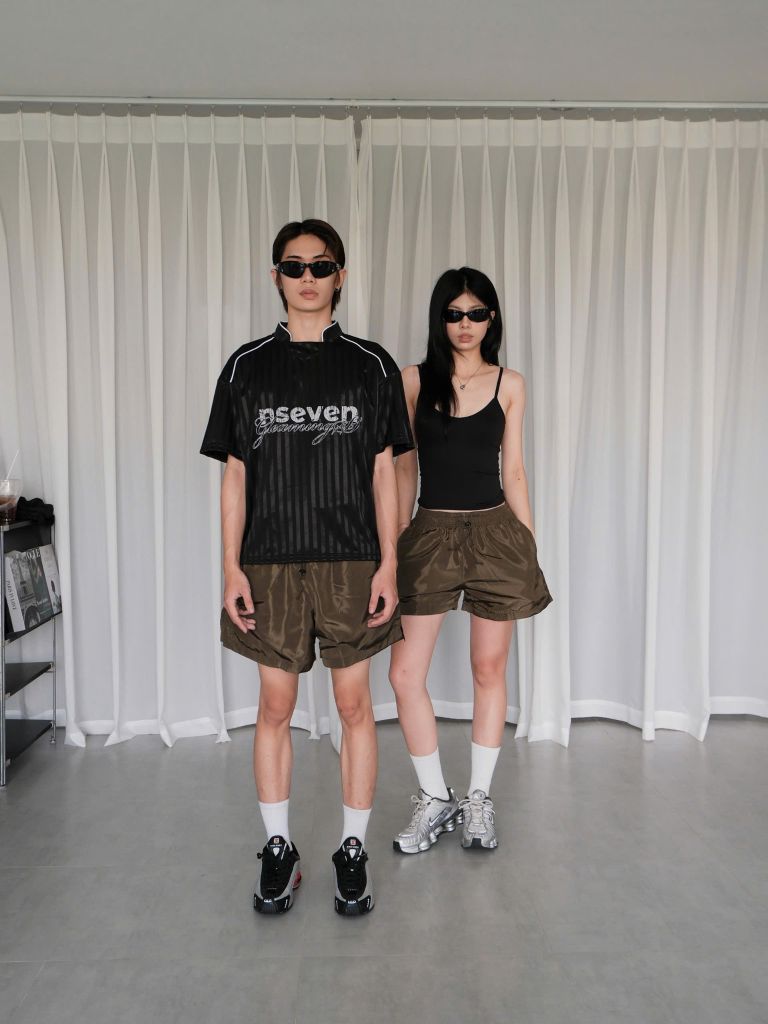 Quần Short Dù Thêu NSeven Signature Logo Short NQD.514