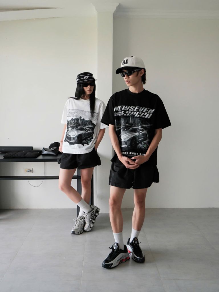 Áo Thun Form Rộng NEWSEVEN Dark Nitro T-Shirt Cotton Premium 260Gsm NAT.516
