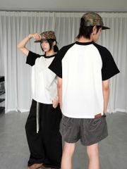 Áo Thun Phối Tay Newseven Raglan Boxy Tee NAT.512