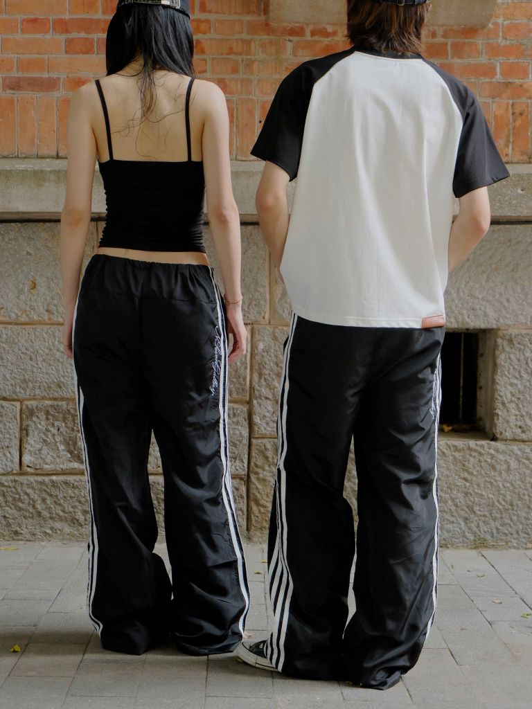 [ TĂNG SIZE] Quần Dài Vải Gió Phối Sọc NEWSEVEN OVERSIZE TRACK PANTS NQD.524