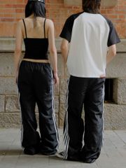 [ TĂNG SIZE] Quần Dài Vải Gió Phối Sọc NEWSEVEN OVERSIZE TRACK PANTS NQD.524