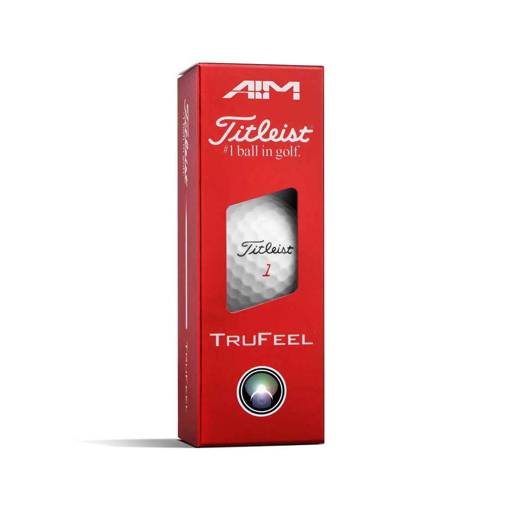 Hộp 12 Bóng golf TruFeel AIM 2 lớp 2026 màu Trắng | Titleist